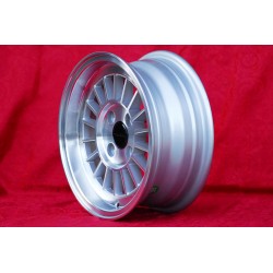 1 cerchio WCHE 5.5x13 4x100 BMW Opel 1502-2002 tii 3 E21 Kadett B-C Manta Ascona A-B GT Olympia A Rekord C silver/diamon