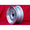 1 cerchio WCHE 5.5x13 4x100 BMW Opel 1502-2002 tii 3 E21 Kadett B-C Manta Ascona A-B GT Olympia A Rekord C silver/diamon