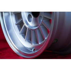 1 cerchio WCHE 5.5x13 4x100 BMW Opel 1502-2002 tii 3 E21 Kadett B-C Manta Ascona A-B GT Olympia A Rekord C silver/diamon