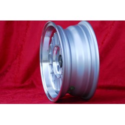 1 cerchio WCHE 5.5x13 4x100 BMW Opel 1502-2002 tii 3 E21 Kadett B-C Manta Ascona A-B GT Olympia A Rekord C silver/diamon