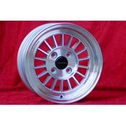 1 cerchio WCHE 5.5x13 4x100 BMW Opel 1502-2002 tii 3 E21 Kadett B-C Manta Ascona A-B GT Olympia A Rekord C silver/diamon