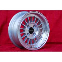 1 Felge WCHE 5.5x13 4x100 BMW Opel 1502-2002 tii 3 E21 Kadett B-C Manta Ascona A-B GT Olympia A Rekord C silver/diamond