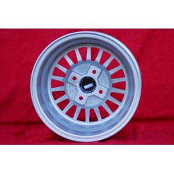 1 cerchio WCHE 5.5x13 4x100 BMW Opel 1502-2002 tii 3 E21 Kadett B-C Manta Ascona A-B GT Olympia A Rekord C silver/diamon