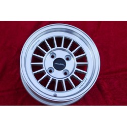 1 cerchio WCHE 5.5x13 4x100 BMW Opel 1502-2002 tii 3 E21 Kadett B-C Manta Ascona A-B GT Olympia A Rekord C silver/diamon