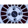 1 cerchio WCHE 5.5x13 4x100 BMW Opel 1502-2002 tii 3 E21 Kadett B-C Manta Ascona A-B GT Olympia A Rekord C silver/diamon