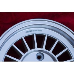 1 cerchio WCHE 5.5x13 4x100 BMW Opel 1502-2002 tii 3 E21 Kadett B-C Manta Ascona A-B GT Olympia A Rekord C silver/diamon