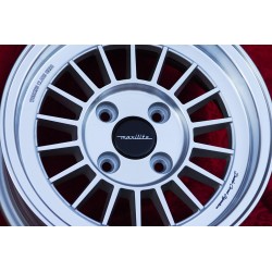 1 cerchio WCHE 5.5x13 4x100 BMW Opel 1502-2002 tii 3 E21 Kadett B-C Manta Ascona A-B GT Olympia A Rekord C silver/diamon