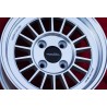 1 cerchio WCHE 5.5x13 4x100 BMW Opel 1502-2002 tii 3 E21 Kadett B-C Manta Ascona A-B GT Olympia A Rekord C silver/diamon