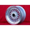 1 cerchio Super RS 8x16 5x120 BMW serie 5 E12 E28 E34 serie 6 E24 serie 7 E23 E32 E3 E9 silver/diamond cut