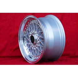 1 wheel Super RS 8x16 5x120 BMW serie 5 E12 E28 E34 serie 6 E24 serie 7 E23 E32 E3 E9 silver/diamond cut