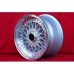 1 wheel Super RS 8x16 5x120 BMW serie 5 E12 E28 E34 serie 6 E24 serie 7 E23 E32 E3 E9 silver/diamond cut