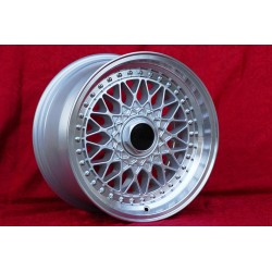 1 Felge Super RS 8x16 5x120 BMW serie 5 E12 E28 E34 serie 6 E24 serie 7 E23 E32 E3 E9 silver/diamond cut