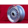 1 cerchio Super RS 7x16 5x120 BMW serie 5 E12 E28 E34 serie 6 E24 serie 7 E23 E32 E3 E9 silver/diamond cut