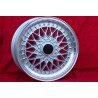 1 cerchio Super RS 7x16 5x120 BMW serie 5 E12 E28 E34 serie 6 E24 serie 7 E23 E32 E3 E9 silver/diamond cut