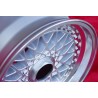 1 cerchio Super RS 8x16 5x120 BMW serie 5 E12 E28 E34 serie 6 E24 serie 7 E23 E32 E3 E9 silver/diamond cut