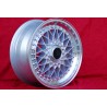 1 cerchio Super RS 7x16 5x120 BMW serie 5 E12 E28 E34 serie 6 E24 serie 7 E23 E32 E3 E9 silver/diamond cut