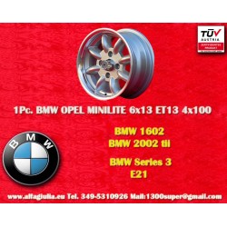 1 wheel Minilite 6x13 4x100...