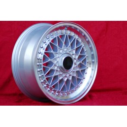 1 cerchio Super RS 7x16 5x112 Mercedes R107 W123 W126 W116 silver/diamond cut