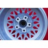 1 wheel Super RS 7x16 5x112 Mercedes R107 W123 W126 W116 silver/diamond cut