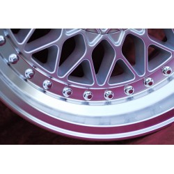 1 Felge Super RS 8x16 5x112 Mercedes R107 W123 W126 W116 silver/diamond cut