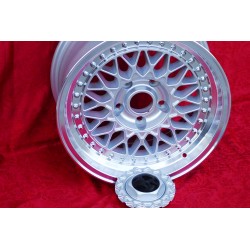 1 wheel Super RS 8x16 5x112 Mercedes R107 W123 W126 W116 silver/diamond cut