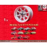 1 Felge Minilite 7x13 4x98 Fiat Lancia Autobianchi 124 Abarth Berlina Coupe Spider 125 127 128 131 X19 A112 Beta Monteca