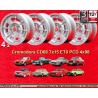 4 Felgen Cromodora CD68 7x15 4x98 Fiat Lancia 124 Abarth Coupe Spider 125 131 132 Beta Montecarlo silver