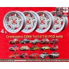 4 cerchi Cromodora CD66 7x13 4x98 Fiat Lancia Autobianchi 124 Abarth Berlina Coupe Spider 125 127 128 131 X19 A112 Beta 