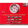 1 Felge Cromodora CD66 8x13 4x98 Fiat 124 Abarth Spider Coupe silver