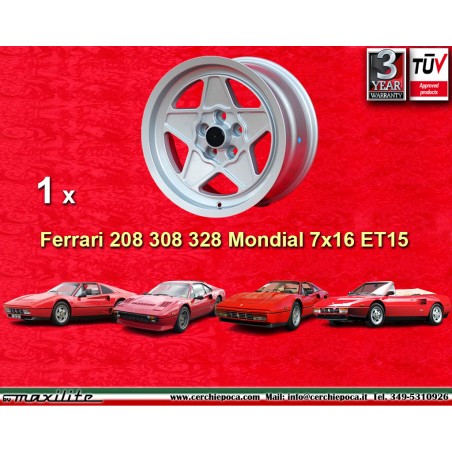 1 wheel 308 7x16 5x108 Ferrari Volvo Ferrari 208 308 328 w o ABS Mondial 8 Mondial 3 2 w o ABS Volvo 140 160 240 260 P18