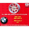 1 cerchio Minilite 6x14 4x100 BMW Opel 1502-2002 1500-2000tii 2000C CA CS 3 E21 E30   Opel Kadett B-C Manta Ascona A-B G