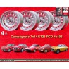 4 Felgen Campagnolo 7x14 4x108 Alfa Romeo 105 Coupe Spider GT GTA GTC Montreal silver