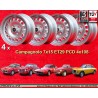 4 wheels Campagnolo 7x15 4x108 Alfa Romeo 105 Coupe Spider GT GTA GTC Montreal silver