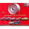 1 cerchio Campagnolo 7x15 4x108 Alfa Romeo 105 Berlina Giulia Coupe Spider GTC silver