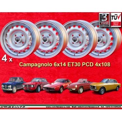 4 Felgen Campagnolo 6x14...