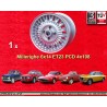 1 wheel Millerighe 6x14 4x108 Alfa Romeo Giulia 105 Berlina Coupe Spider GT GTA GTC silver