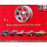 1 jante Vega 6x14 4x108 Alfa 105 Berlina Giulia Coupe Spider GTC silver/diamond cut