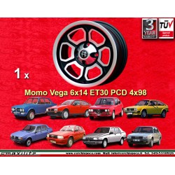 1 Felge Vega 6x14 4x98 Alfa  Fiat Alfetta Alfetta GT   GTV Alfasud Giulietta 33 75 90 164  FIAT 124 Berlina Coupe Spider