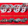 4 cerchi Penta 10x15 + 12x15 5x112 Mercedes w107 w108 w109 Red Pig 300 SEL