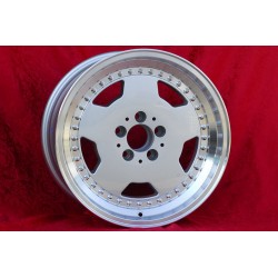 1 wheel Aero 3 10x17 5x112 Mercedes 107 108 109 116 123 126  129  124 E500 silver/diamond cut