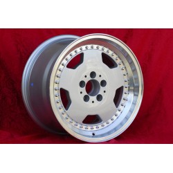 1 jante Aero 3 10x17 5x112 Mercedes 107 108 109 116 123 126  129  124 E500 silver/diamond cut