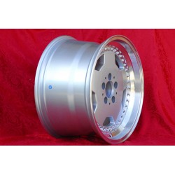 1 wheel Aero 3 10x17 5x112 Mercedes 107 108 109 116 123 126  129  124 E500 silver/diamond cut