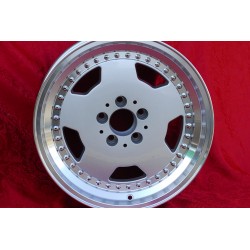 1 wheel Aero 3 10x17 5x112 Mercedes 107 108 109 116 123 126  129  124 E500 silver/diamond cut