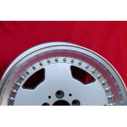 1 Felge Aero 3 10x17 5x112 Mercedes 107 108 109 116 123 126  129  124 E500 silver/diamond cut