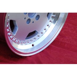 1 jante Aero 3 10x17 5x112 Mercedes 107 108 109 116 123 126  129  124 E500 silver/diamond cut