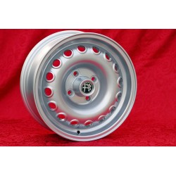 1 cerchio Campagnolo 6.5x15 4x108 Alfa Romeo Giulia 105 Berlina Coupe Spider GTA GTC silver