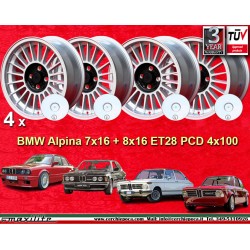 4 wheels Alpina 7x16 + 8x16...