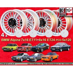 4 jantes Alpina 7x16 + 8x16...