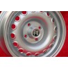 1 cerchio Campagnolo 6.5x15 4x108 Alfa Romeo Giulia 105 Berlina Coupe Spider GTA GTC silver