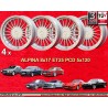 4 jantes Alpina 8x17 5x120 BMW serie 5 E12 E28 E34 serie 6 E24 serie 7 E23 E32  silver/black 